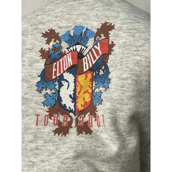 2001 Single Stitch  Billy Joel & Elton John Concert Shirt - Picture 2 of 2